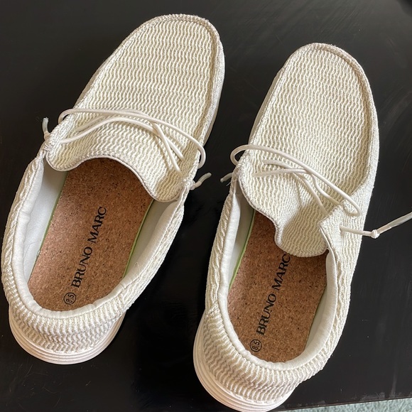 Bruno Marc Gold Shine Boat Loafers - Picture 3 of 4